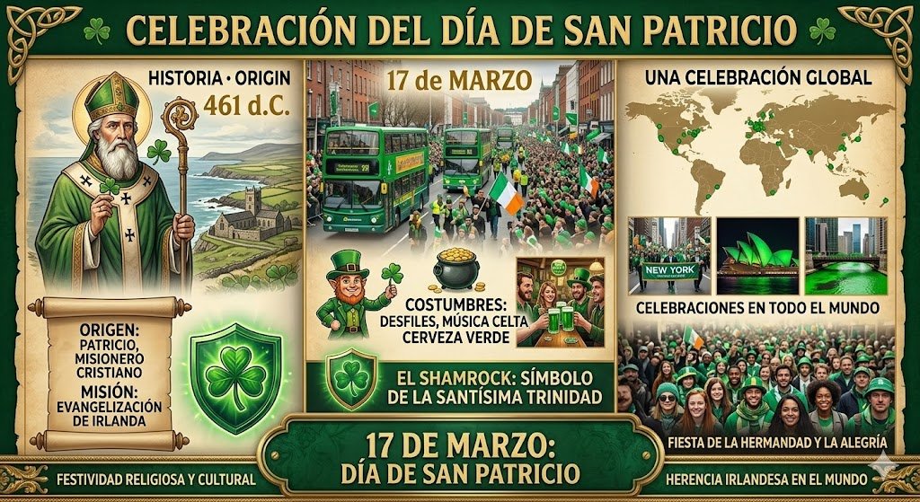 Día de San Patricio: Más Allá de la Cerveza, Una Historia Fascinante