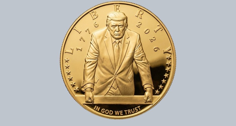 EE.UU. aprueba moneda de oro con imagen de Donald Trump